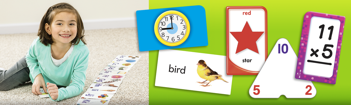 Flash cards for math, shapes, colors, phonics, sight words and more