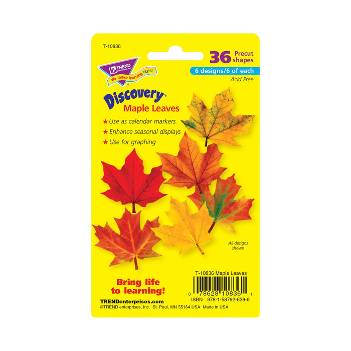 T10836 Accent Fall Maple Leaves Package Back