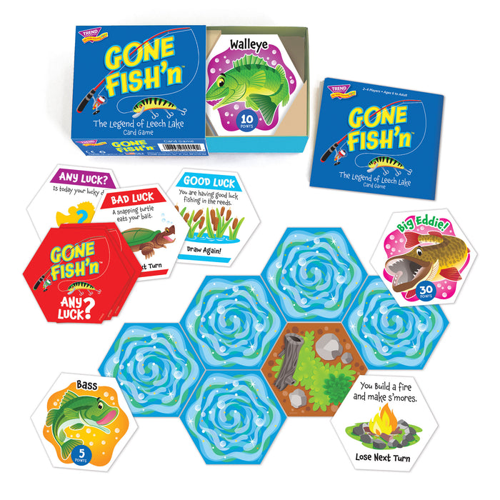 Gone Fish'n Card Game box and cards