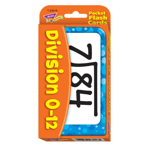 T23018 Flash Cards Division 0 to 12 Package Front