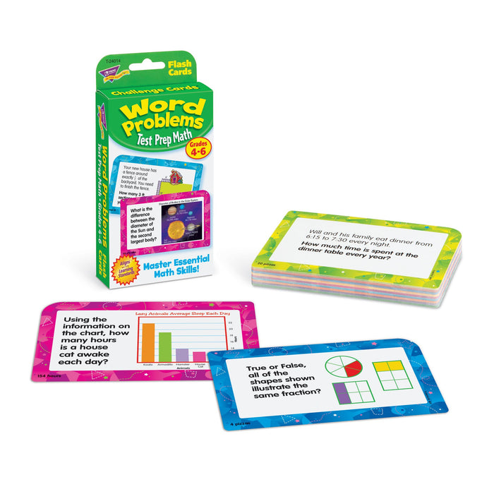 T24014 Flash Cards Word Problems Grades to 6