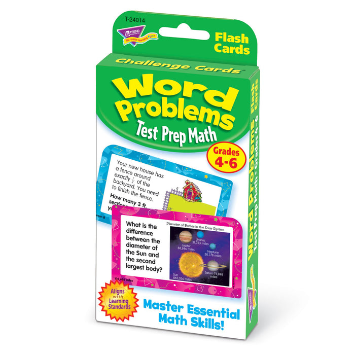 T24014 Flash Cards Word Problems Grades to Package Right