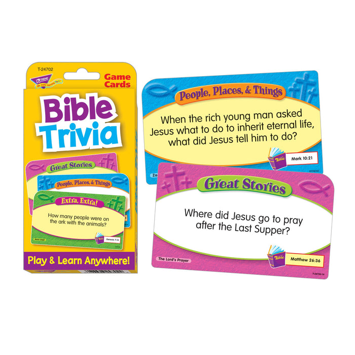 T24702 Game Cards Bible Trivia