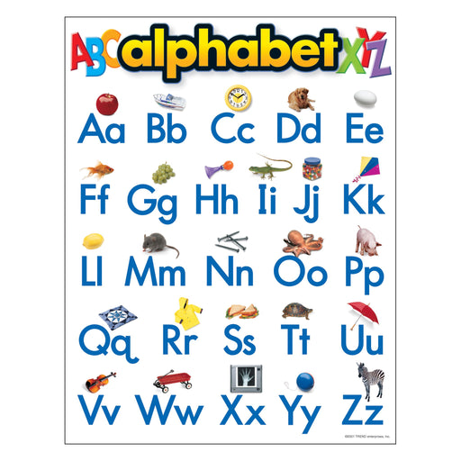 T38026 Learning Chart Alphabet