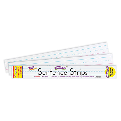 T4001 Wipe Off Sentence Strip White