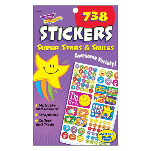 T5010 Sticker Pad Super Stars Smiles