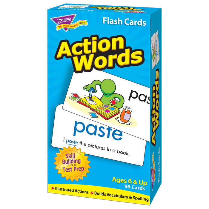 T53013 Flash Cards Action Words Box Right