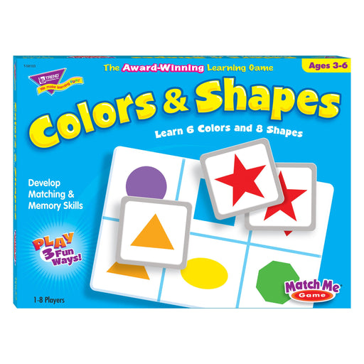 T58103 Matching Game Color Shapes Box Front