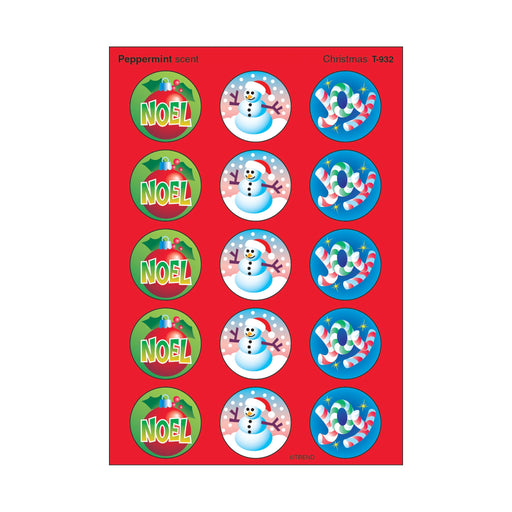 T932 Stickers Scratch n Sniff Peppermint Christmas