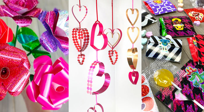 Valentine's Day DIYs to Love! Party Decorations, Candy Holders, Bulletin Board, 18 Fun Message Ideas & More