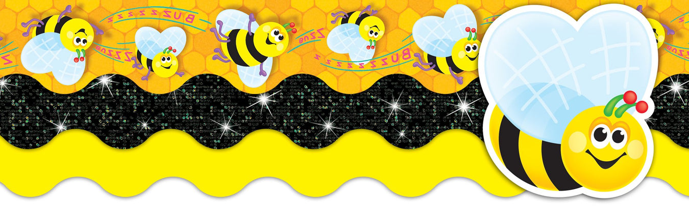 Bee theme classroom bulletin board decorations and stickers
