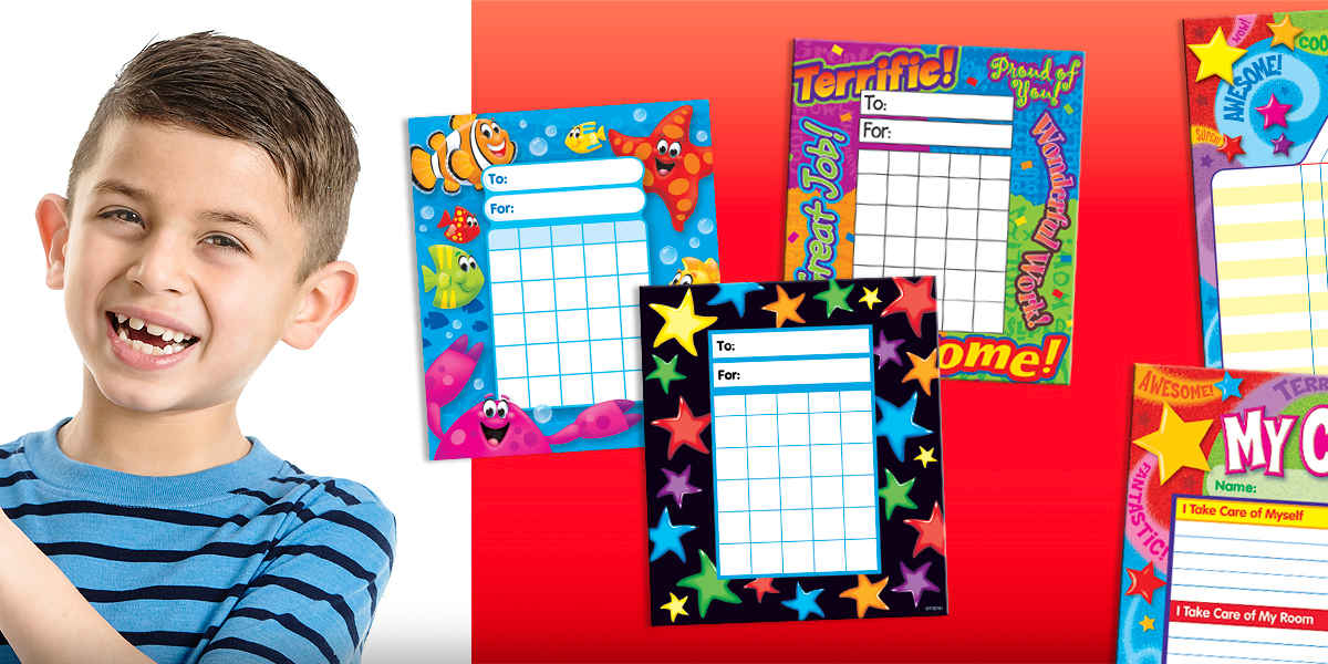 Incentive Charts, Chore Charts, & Pads for Use With Stickers. — TREND ...