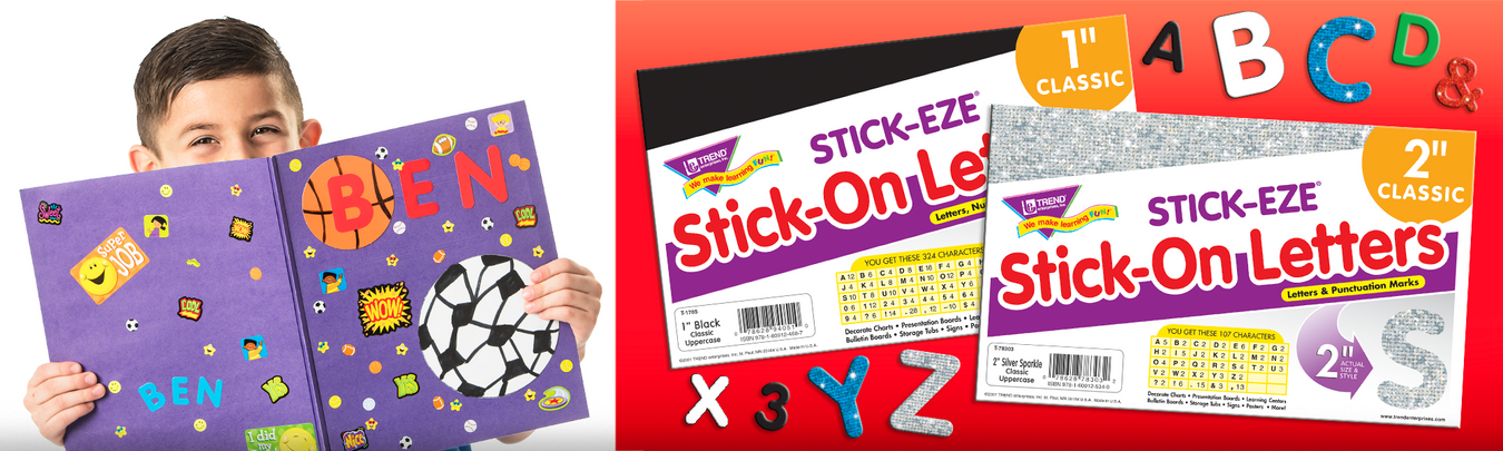 STICK-EZE® Stick-On Letters
