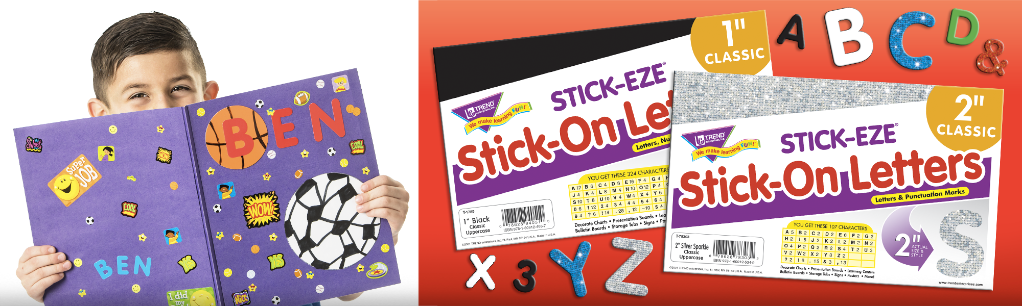 STICK-EZE® Stick-On Letters — TREND enterprises, Inc.