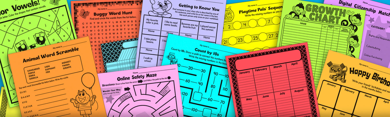 Free printables for teachers print your own worksheets for elementary school and homeschoolers