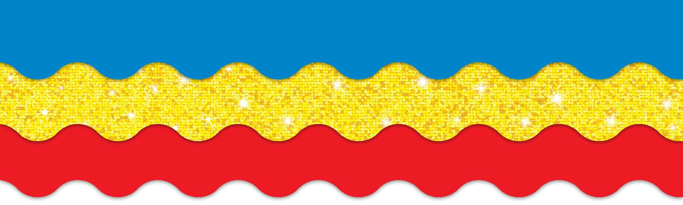Red, yellow, and blue classroom primary color theme decorations for bulletin boards