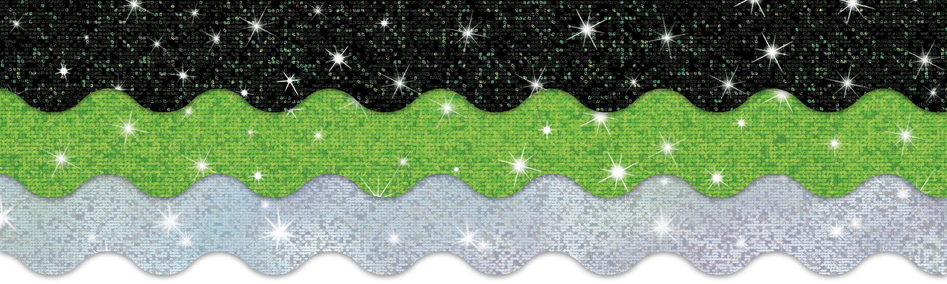 Sparkle bulletin board borders and classroom decorations