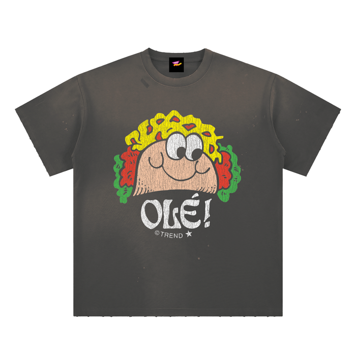 Olé! Taco Distressed Loose Fit T-Shirt