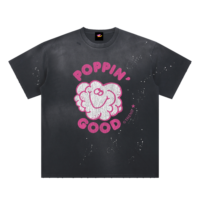 Poppin' Good, Popcorn Distressed Loose Fit T-Shirt