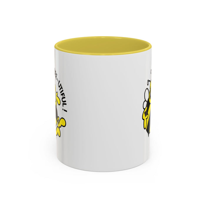 Bee-utiful! Bumble Bee Yellow Mug (11oz, 15oz)