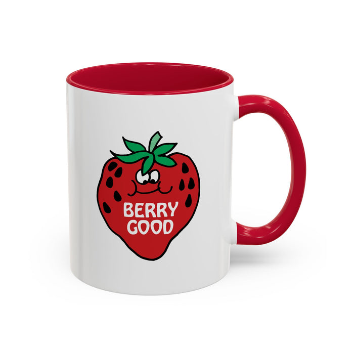 Berry Good, Strawberry Red Colorful Mug (11oz, 15oz)