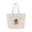 Scooper Dooper, Chocolate Ice Cream Zippered Canvas Tote