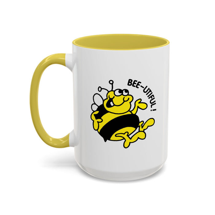Bee-utiful! Bumble Bee Yellow Mug (11oz, 15oz)