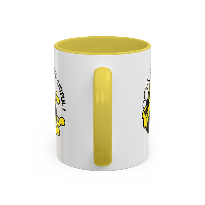 Bee-utiful! Bumble Bee Yellow Mug (11oz, 15oz)