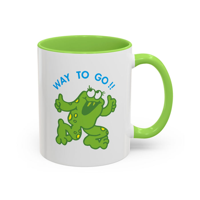 Way To Go!! Frog Light Green Mug (11oz, 15oz)