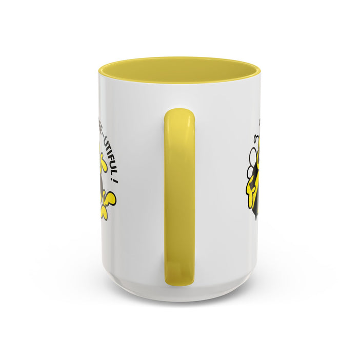 Bee-utiful! Bumble Bee Yellow Mug (11oz, 15oz)