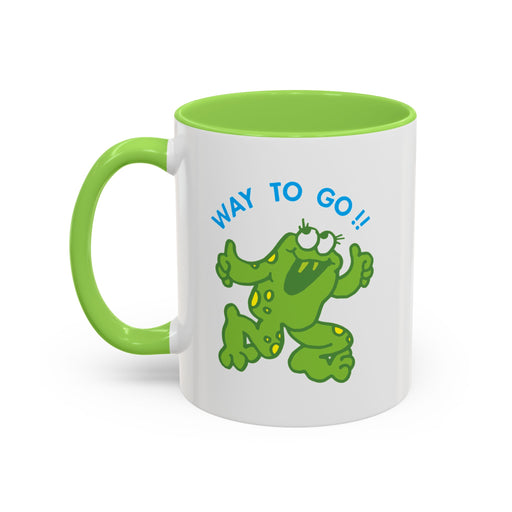 Way To Go!! Frog Light Green Mug (11oz, 15oz)