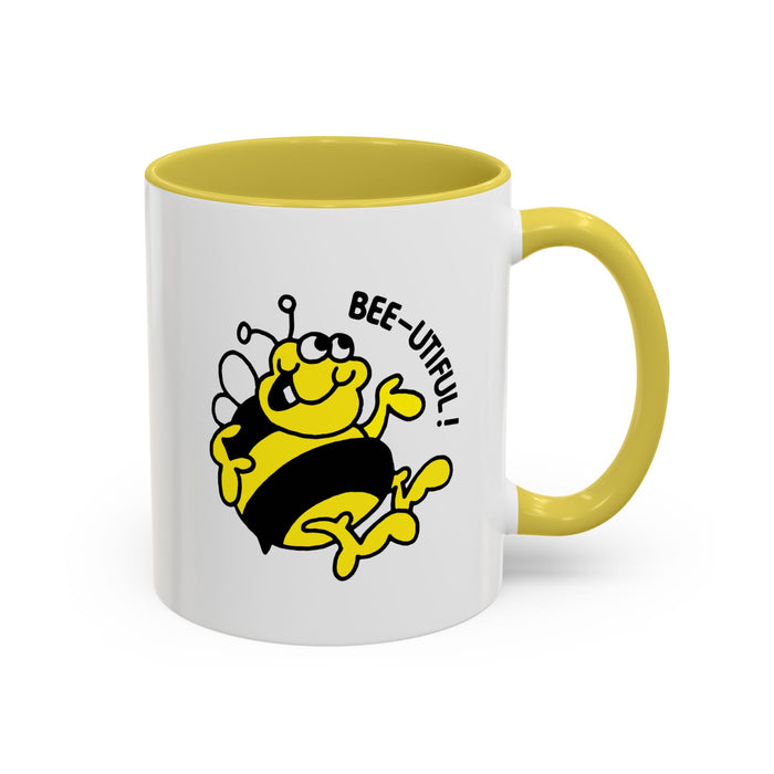 Bee-utiful! Bumble Bee Yellow Mug (11oz, 15oz)