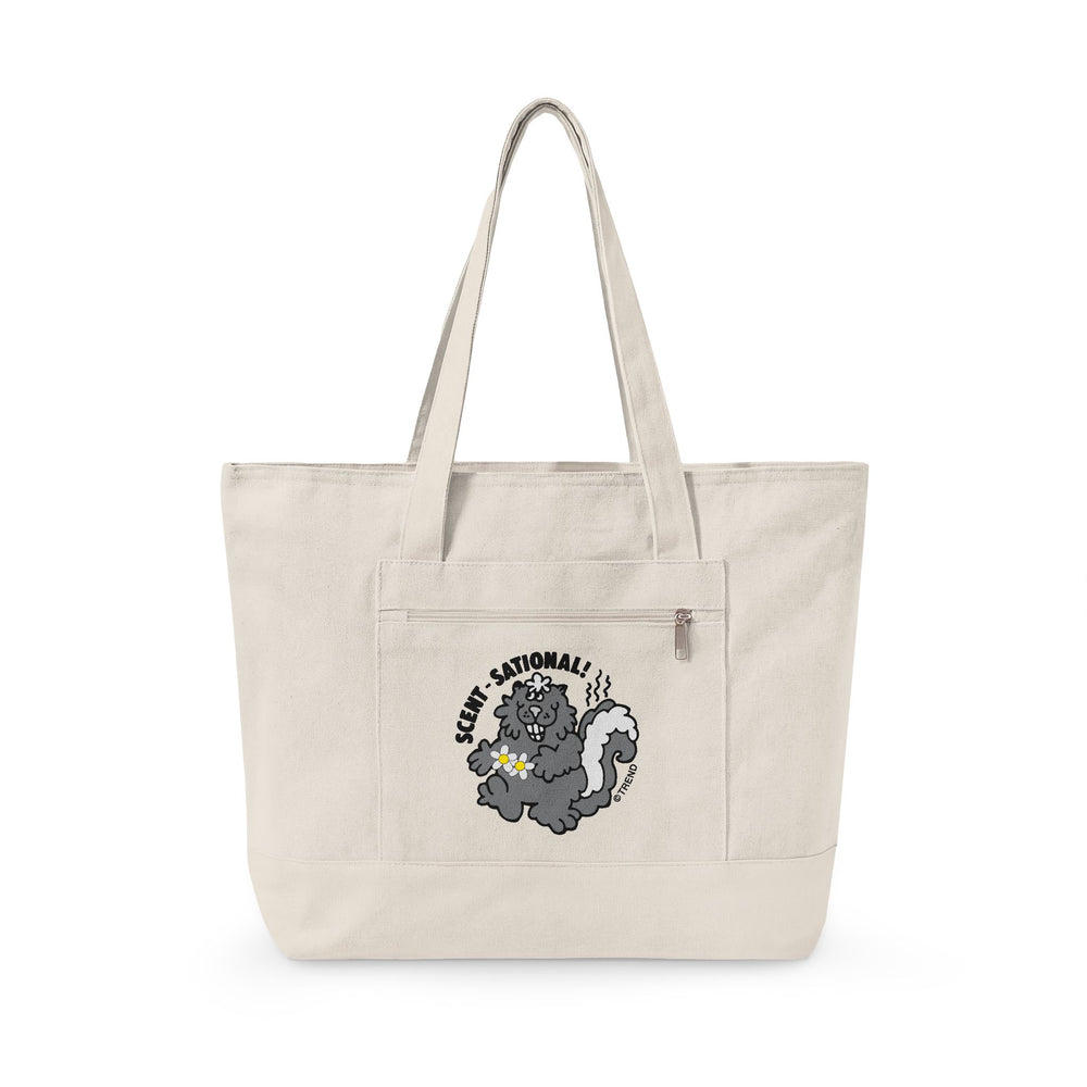 Scent-sational! Skunk Zippered Canvas Tote