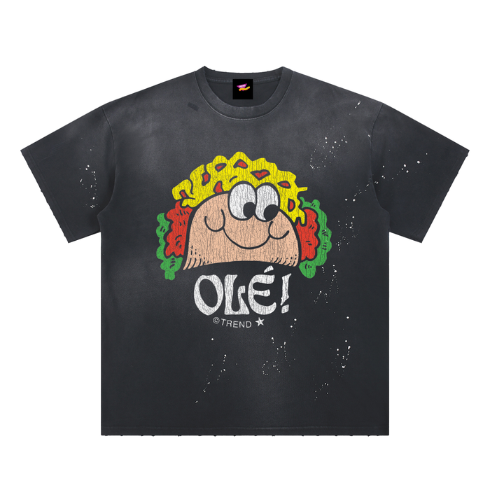 Olé! Taco Distressed Loose Fit T-Shirt