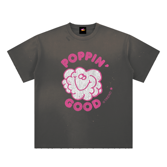 Poppin' Good, Popcorn Distressed Loose Fit T-Shirt