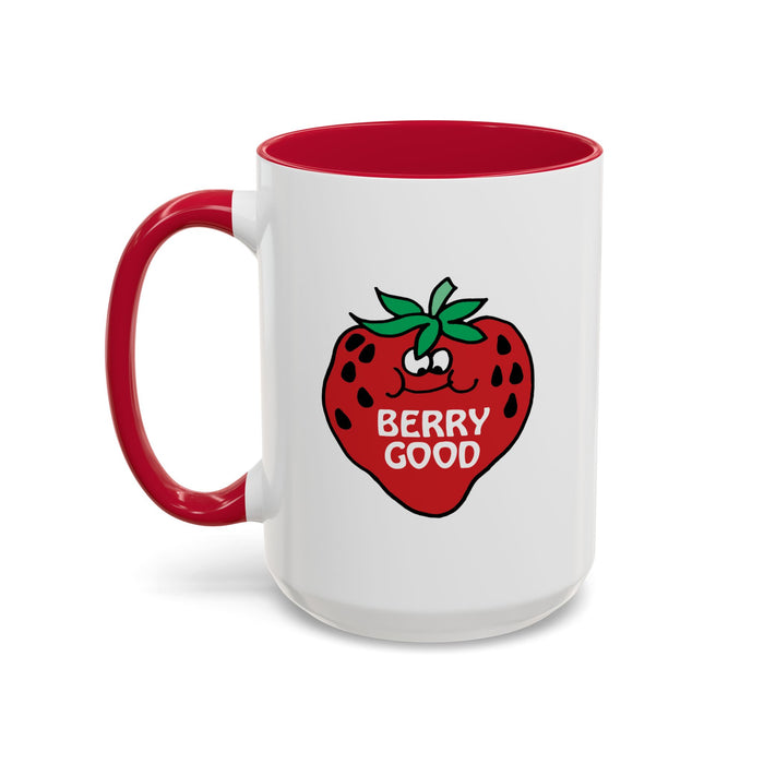 Berry Good, Strawberry Red Colorful Mug (11oz, 15oz)