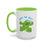 Way To Go!! Frog Light Green Mug (11oz, 15oz)