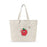 Snappy! Apple Zippered Canvas Tote