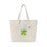 Way To Go! Frog Zippered Canvas Tote