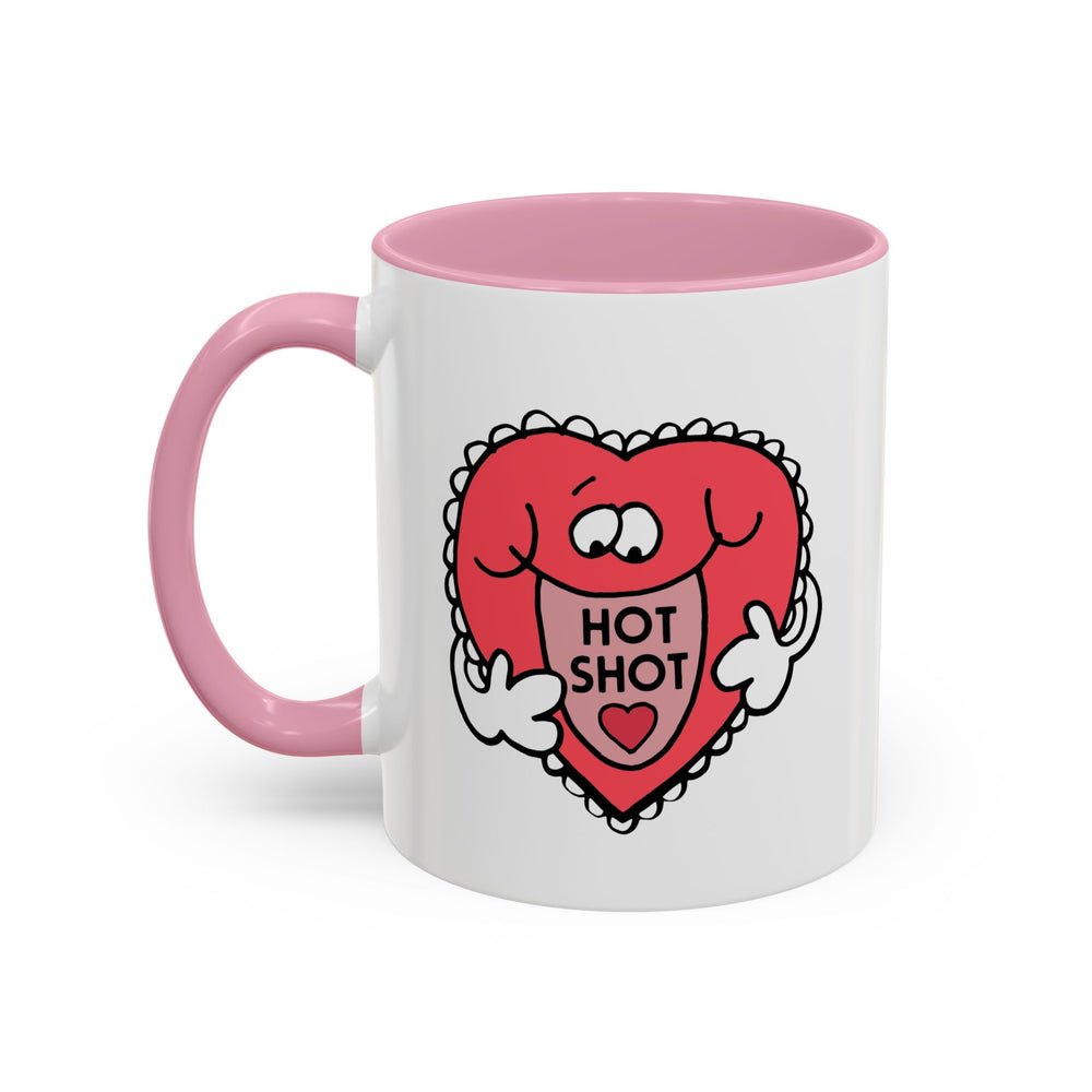 Hot Shot, Heart Pink Mug (11oz, 15oz)
