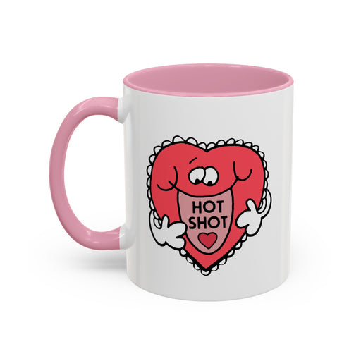 Hot Shot, Heart Pink Mug (11oz, 15oz)