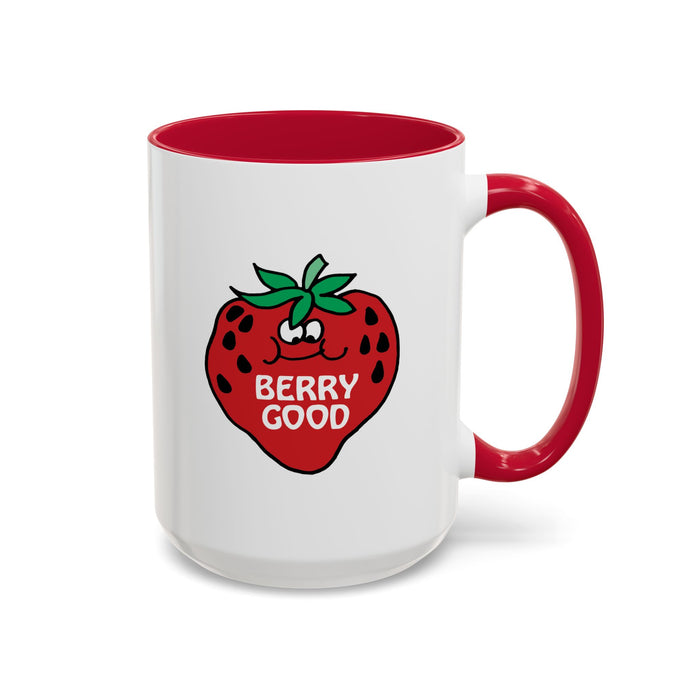 Berry Good, Strawberry Red Colorful Mug (11oz, 15oz)