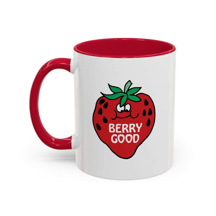 Berry Good, Strawberry Red Colorful Mug (11oz, 15oz)