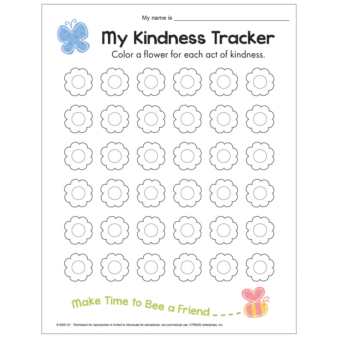 Free Printable My Kindness Tracker — TREND enterprises, Inc. free-printable-my-kindness-tracker-trend-enterprises-inc