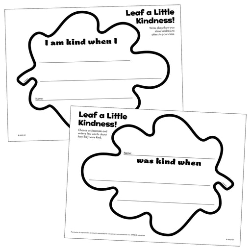 I'm Kind/You're Kind Leaf Cut-outs Activity Free Printable