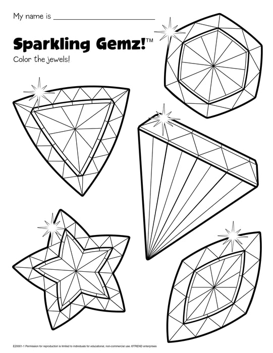 Gemz! Coloring Page Free Printable