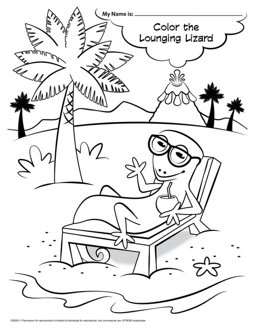 Lava Lizards Coloring Page Free Printable
