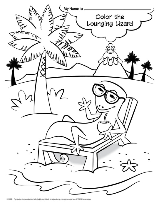 Lava Lizards Coloring Page Free Printable