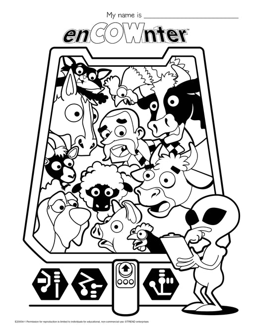 enCOWnter™ Coloring Page Free Printable