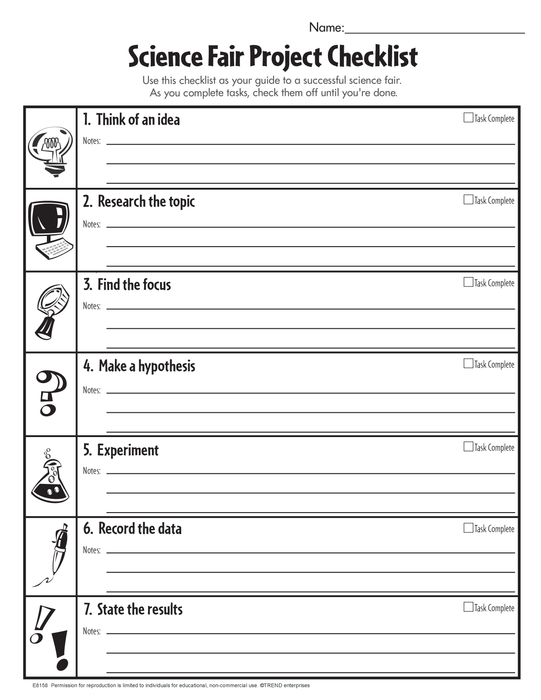 Science Fair Free Printable